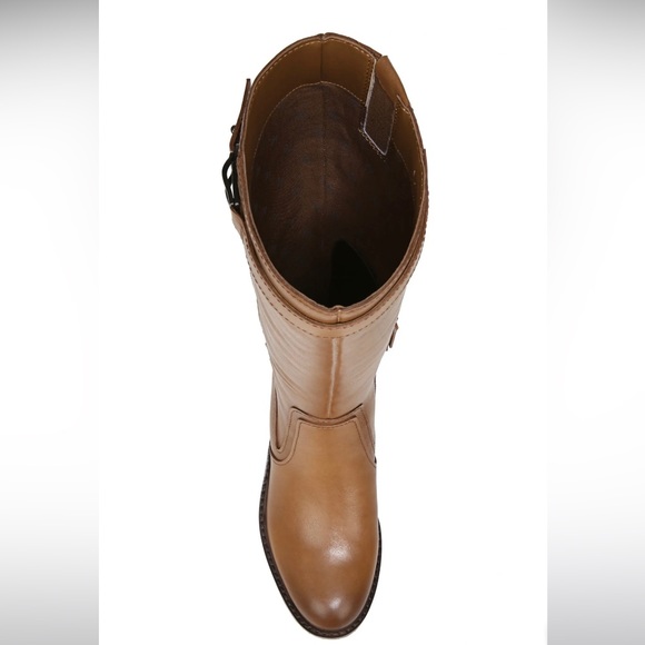 New 27 edit naturalizer cayce leather chestnut boots wide calf size 8.5 M - Picture 8 of 15